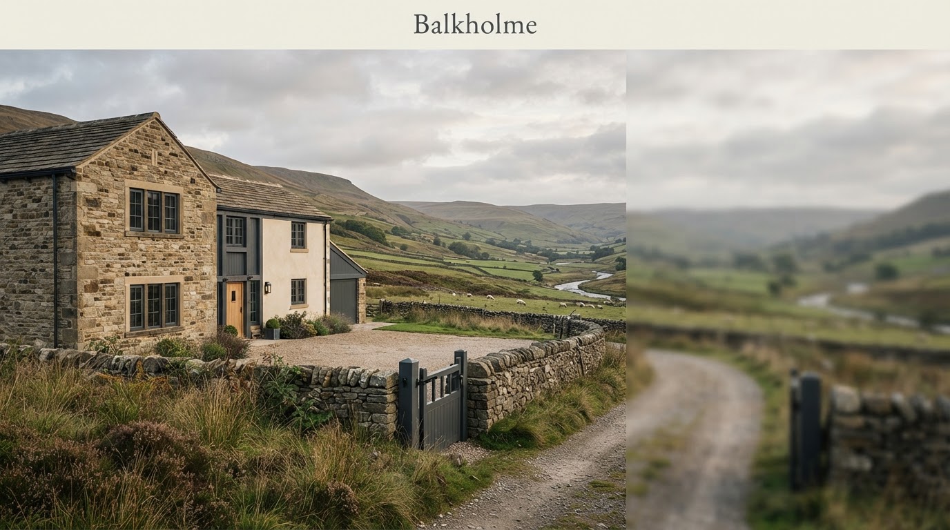 Balkholme AI data analysis dashboard displaying portfolio metrics and risk indicators